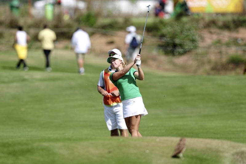 Ireland&#39;s Stephanie Meadow playing in the Rio Olympic Games in 2016. 