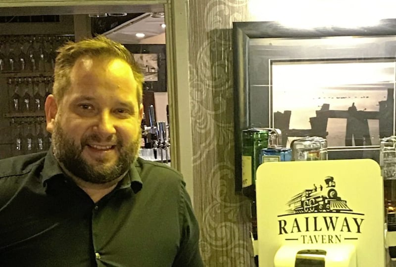 Bob Kriva, manager at The Railway Tavern, said it was &quot;just good to be back&quot; 
