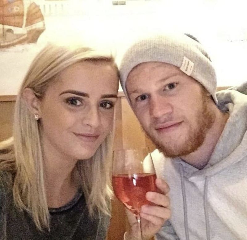 James McClean, pictured with his wife Erin, who has told of threats and abuse targeting her husband