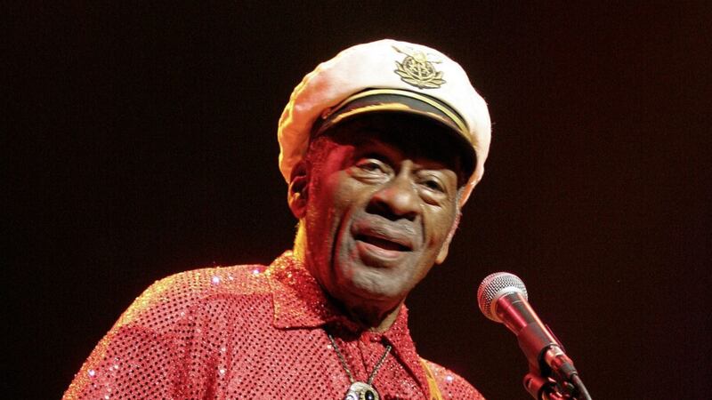 The late Chuck Berry playing at Belfast&#39;s Waterfront Hall in January 2007. Picture by Tony Bagnall 