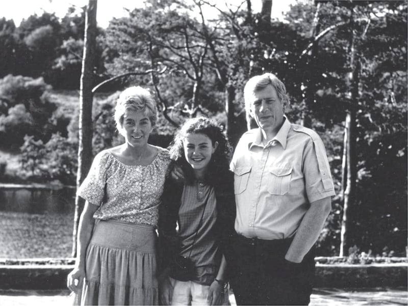 Seamus Mallon with his wife Gertrude and daughter Orla on holiday in 1986 
