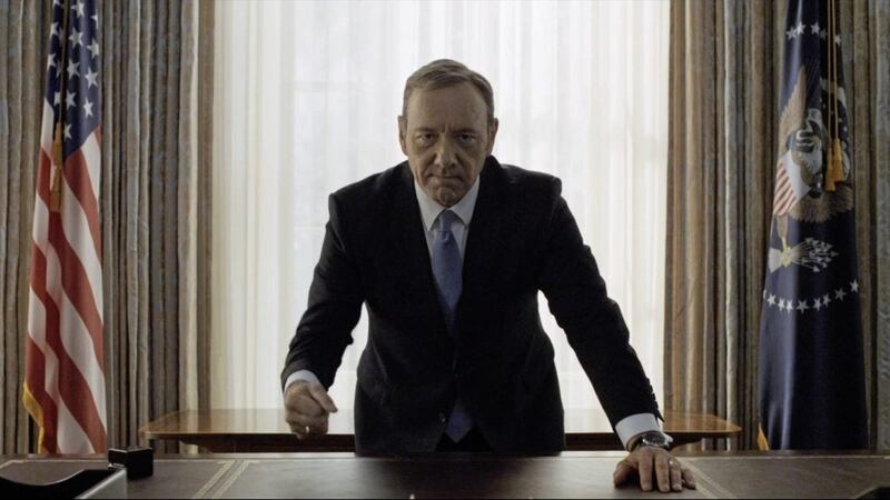 Kevin Spacey as Frank Underwood in House of Cards 