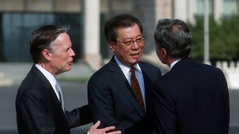US secretary of state arrives in Beijing in effort to cool US-China tensions(Leah Millis/Pool Photo via AP)