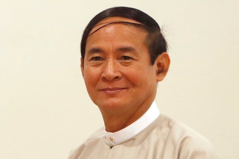 Myanmar’s former president Win Myint (Aung Shine Oo/ AP File)
