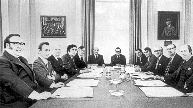 The Sunningdale power-sharing government formed following political talks in 1973 would ultimate collapse following the Ulster Workers Council strike 