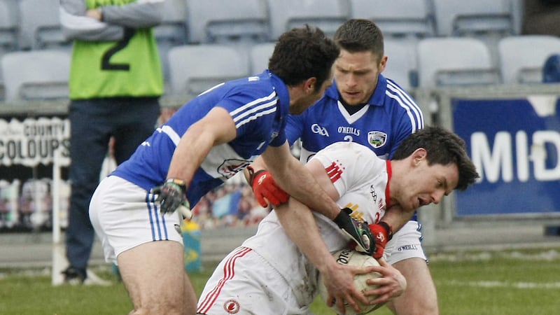 2015 Allstar Mattie Donnelly kicked three points for Tyrone in their win against Laois