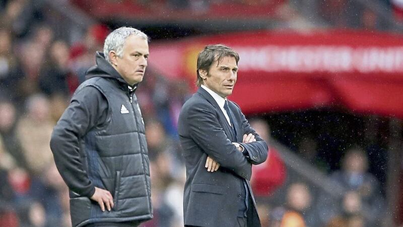 Chelsea manager Antonio Conte (right) and Manchester United manager Jose Mourinho have been involved in a long-running feud with Conte saying that he won&#39;t forget Mourinho&#39;s words 