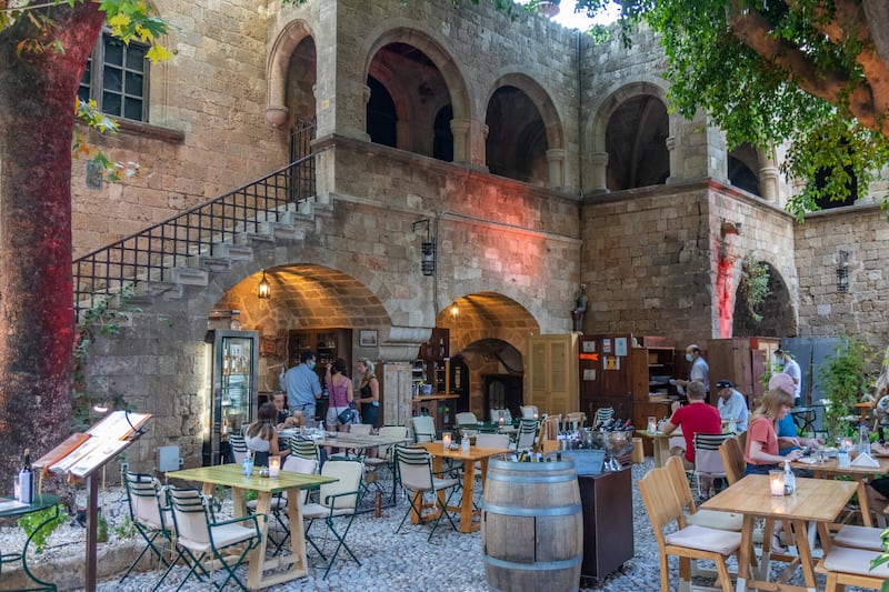 There are plenty of outdoor cafes in the old town