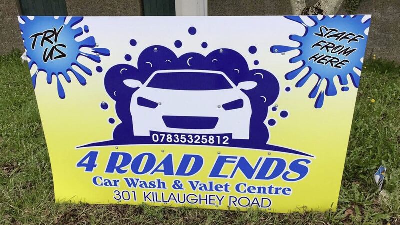 Green Party representative, Hannah McNamara,has expressed concern over a sign erected on behalf of a car wash business in Co Down, informing customers that its staff are &quot;from here&quot; 