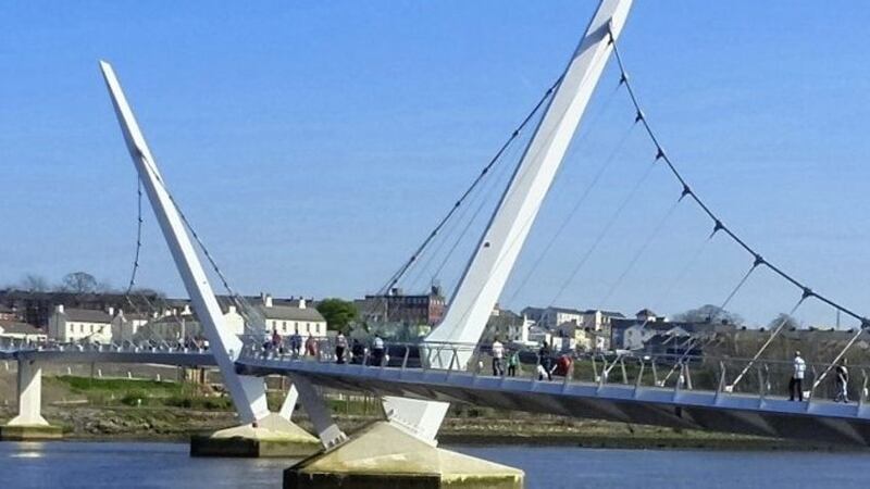 There is growing concern about a rise in sectarian incidents around Derry&#39;s Peace Bridge. Picture by Margaret McLaughlin 