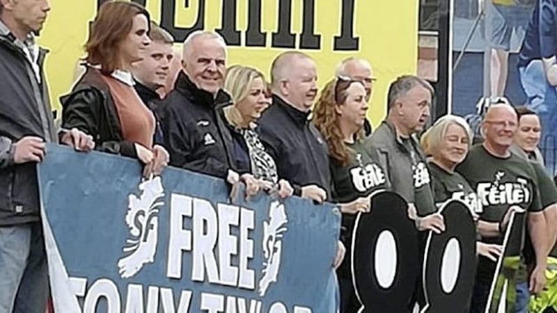 A vigil in support of Tony Taylor was held at Free Derry Corner. 