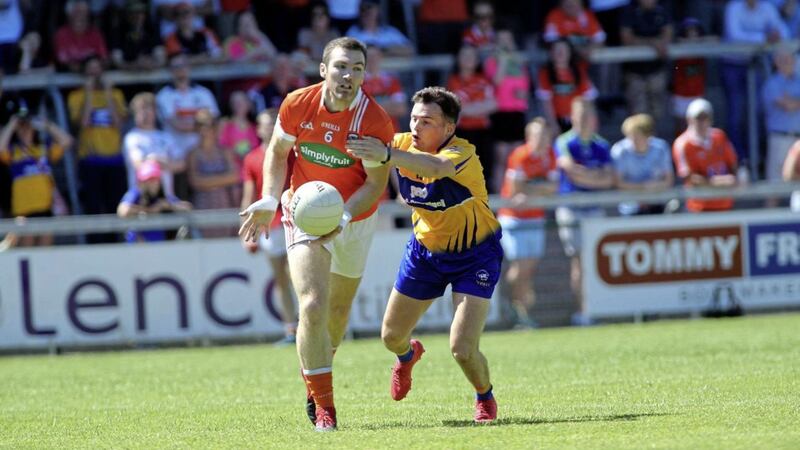 Armagh&#39;s Brendan Donaghy (above) provided the perfect riposte to team-mate Patrick Burns&#39; (below) Twitter rant Picture by S&eacute;amus Loughran 