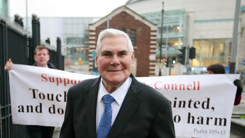 Pastor McConnell (78) is being prosecuted at Belfast Magistrates' Court under the 2003 Communications Act