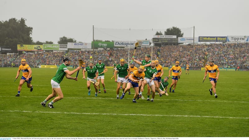 Clare and Limerick tend to produce titanic battles when they meet. Photo by Ray McManus/Sportsfile