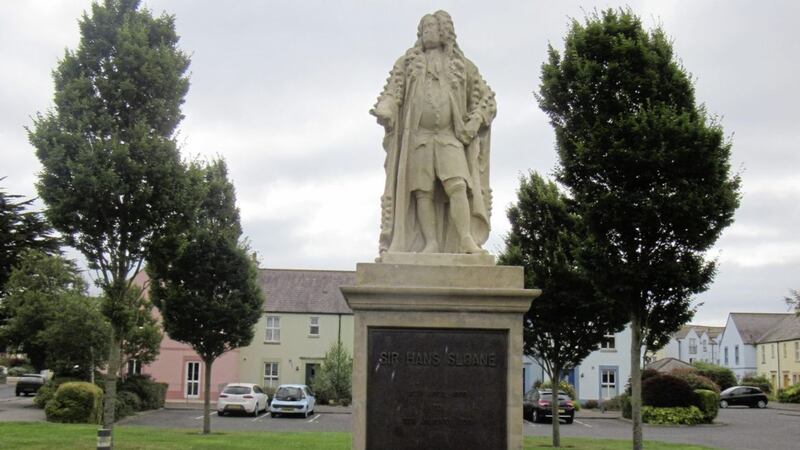 A statue of Sir Hans Sloane in Hans Sloane Square, Killyleagh 