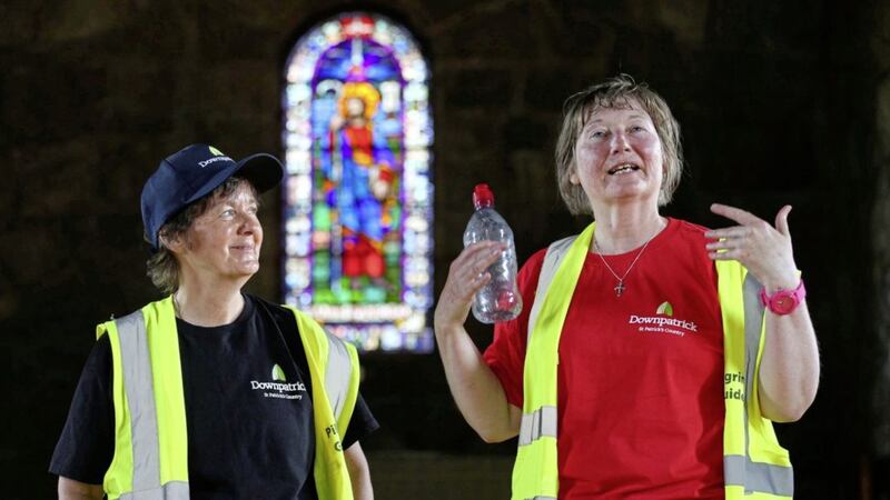 Former St Patrick&#39;s Way guides Elaine Kelly and Martina Purdy. Picture by Mal McCann 