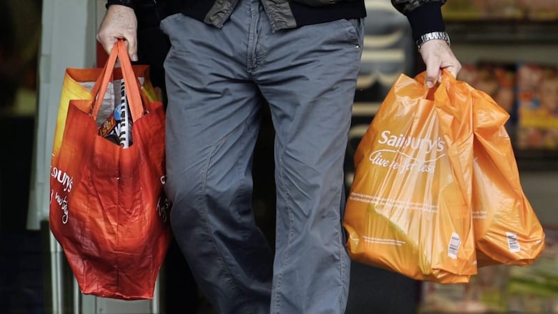 Sainsbury&#39;s has cautioned over &quot;challenging&quot; trading and ongoing price pressures as it posted an 8.2 per cent fall in annual profits 