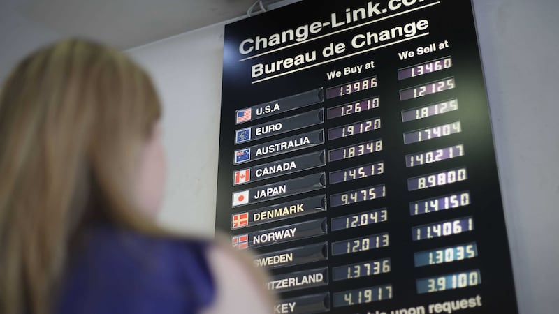 Exchange rates displayed at a currency exchange in London after Britain voted to leave the European Union in an historic referendum which has thrown Westminster politics into disarray and sent the pound tumbling on the world markets. Picture by&nbsp;Philip Toscano, Press Association