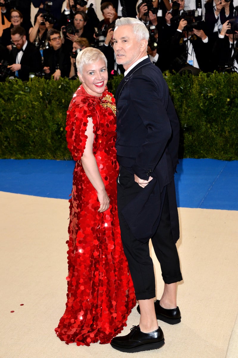 Luhrmann with his wife Catherine Martin at the Met Gala
