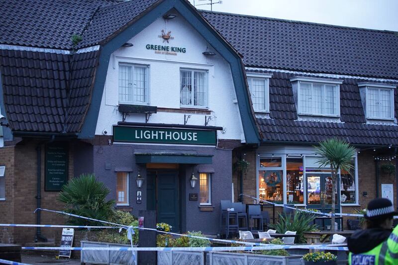The Lighthouse Inn in Wallasey Village after Elle Edwards was killed on Christmas Eve