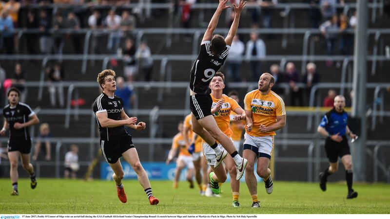 Sligo are ranked 20th while Antrim, the team they knocked out of the All-Ireland series in 2017, are ranked 25th