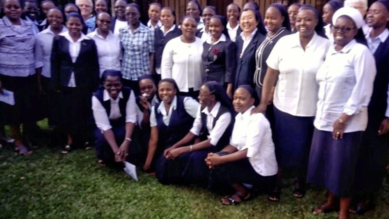 The Ursuline community in Kenya is about 40 sisters. The oldest is 58 and the youngest is 21. About two women join the community each year. Picture courtesy of Ursuline sisters in Ireland, Kenya. 