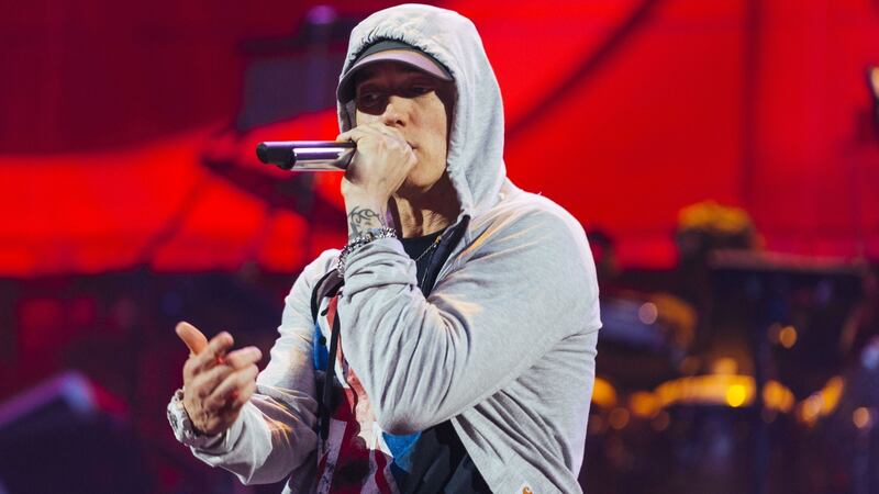 The star filmed the rap, broadcast at the BET Hip Hop Awards, in a Detroit car park.