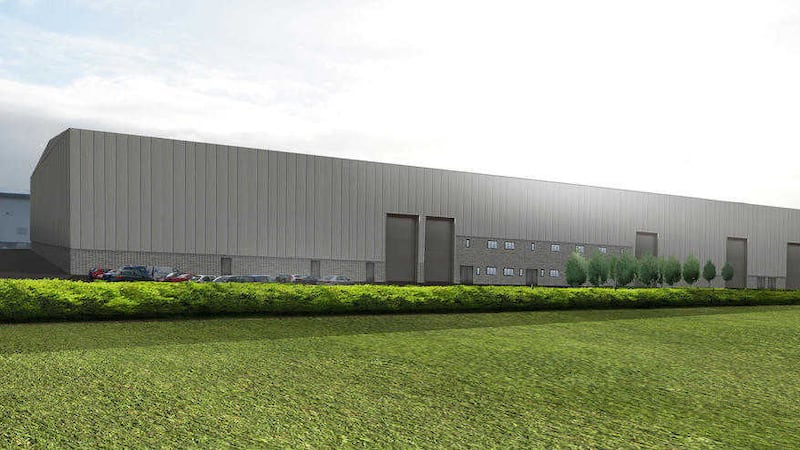 An artist&#39;s impression of the Full Circle Generation facility which will be located adjacent Bombardier&#39;s wing facility in Belfast 