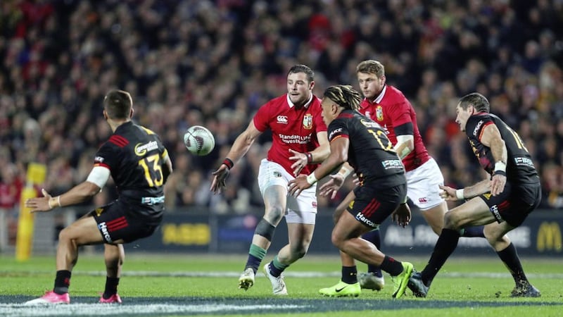 Lions and Ireland centre Robbie Henshaw has no issue with the physical style used by New Zealand despite head coach Warren Gatland complaining about Conor Murray being targeted Picture: PA 