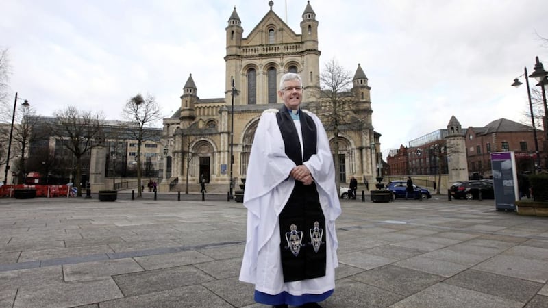 The new Dean, Stephen Forde, was installed at a service in St Anne&#39;s Cathedral yesterday. Picture by Ann McManus 