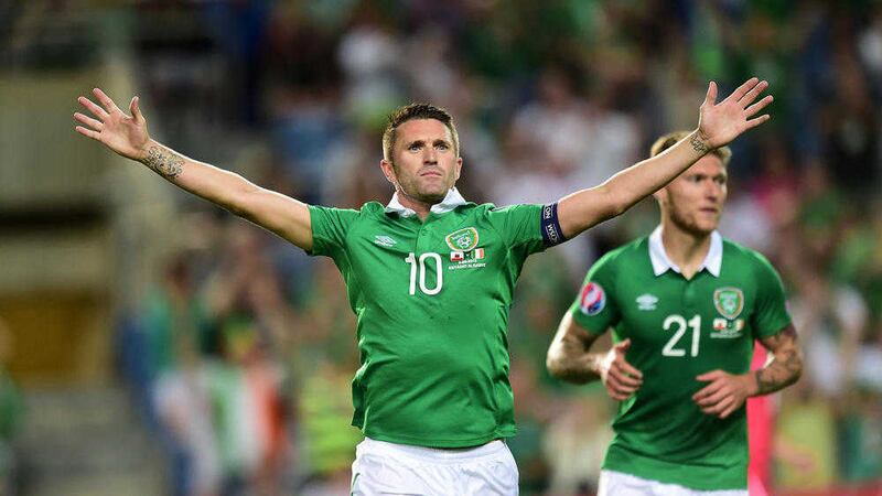 Republic of Ireland striker Robbie Keane ended his international career against Oman last night 