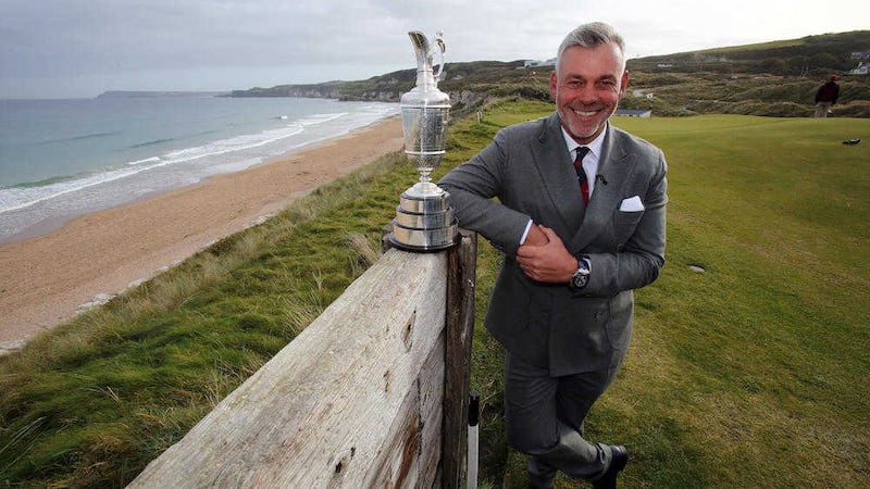 Darren Clarke during a press conference at Royal Portrush Golf Club, Co Antrim.  Picture by PA Wire