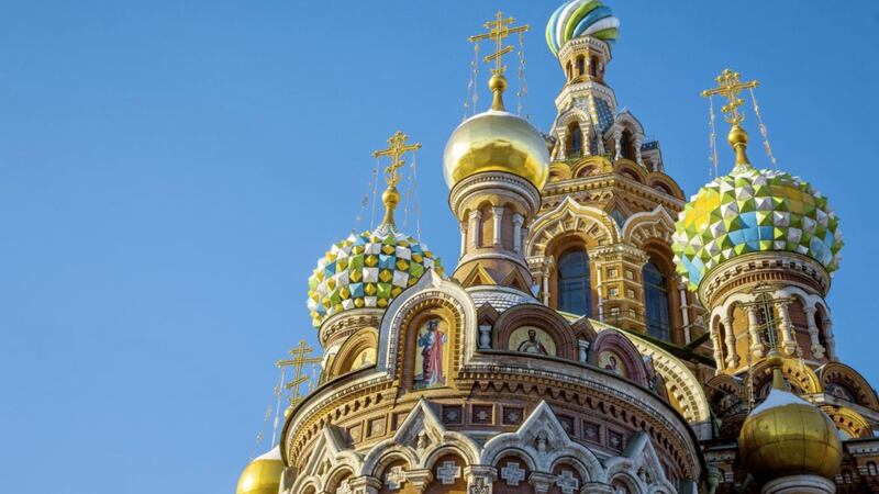 The Church of the Savior on Spilled Blood in St Petersburg, commissioned by Russia&#39;s penultimate Romanov Tsar, Alexander III 