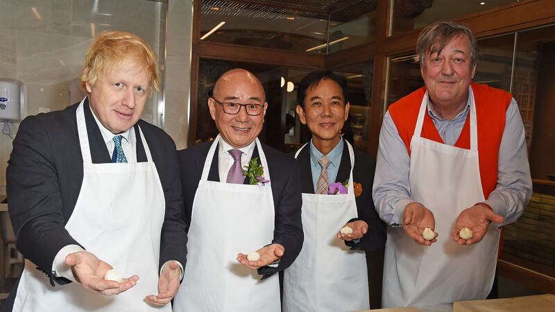 The pair attended the launch of new restaurant Din Tai Fung less than a week after a viral video criticised Brexiteers.