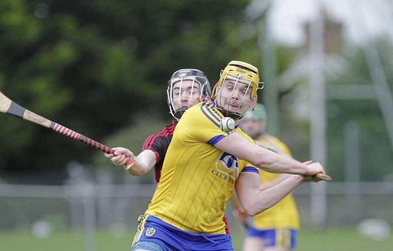 Down's Conor Woods and Roscommon's Gearoid Egan&nbsp;