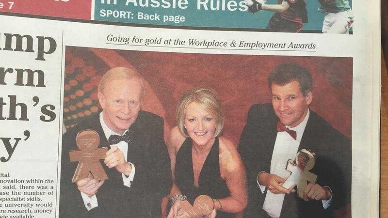 FLASHBACK: How the Irish News front page of June 22 2007 reported in the inaugural Workplace &amp; Employment Awards 