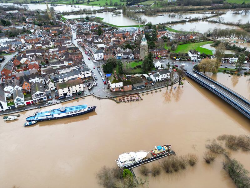 More than 300 flood warnings have been issued across England and Wales