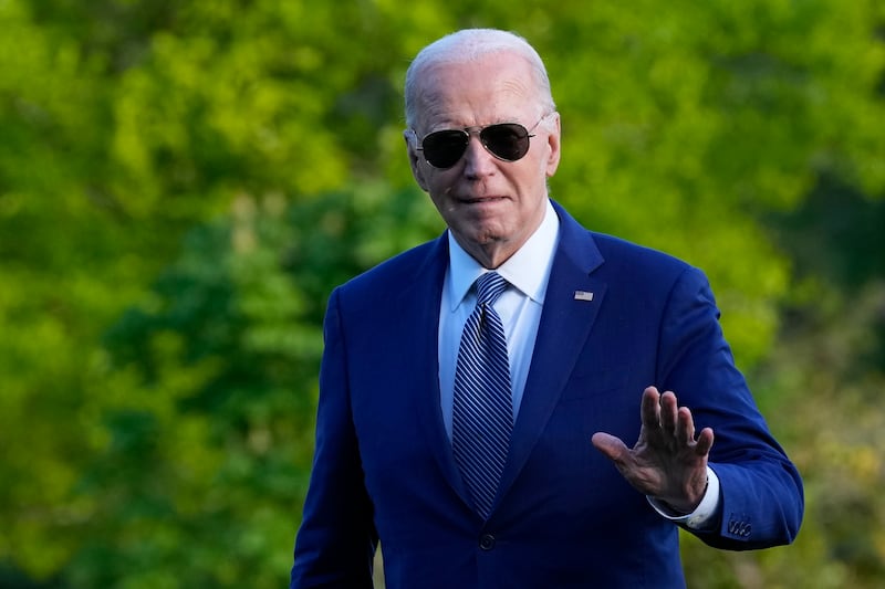 Mr Biden is seeking re-election in the autumn (AP)