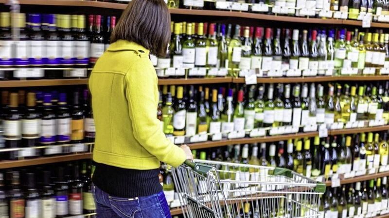 Sales of alcohol in Northern Ireland&#39;s supermarkets fell by 4.1 per cent in the 52 weeks to October 31, according to Kantar 