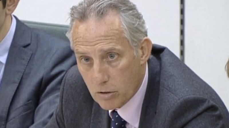Ian Paisley took his seat on the NI Affairs Committee but remained silent on the latest Spotlight allegations  