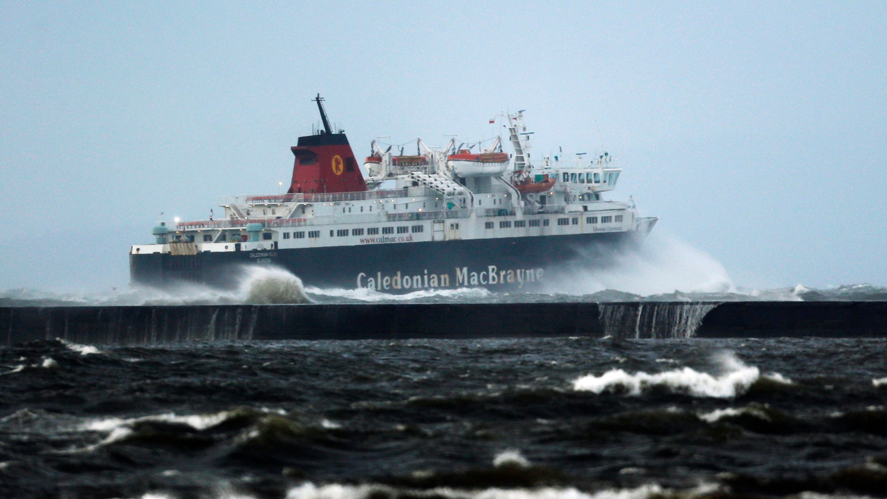 Ferry operator CalMac cancelled sailings on almost 20 routes as a yellow warning for high winds came into force in Scotland