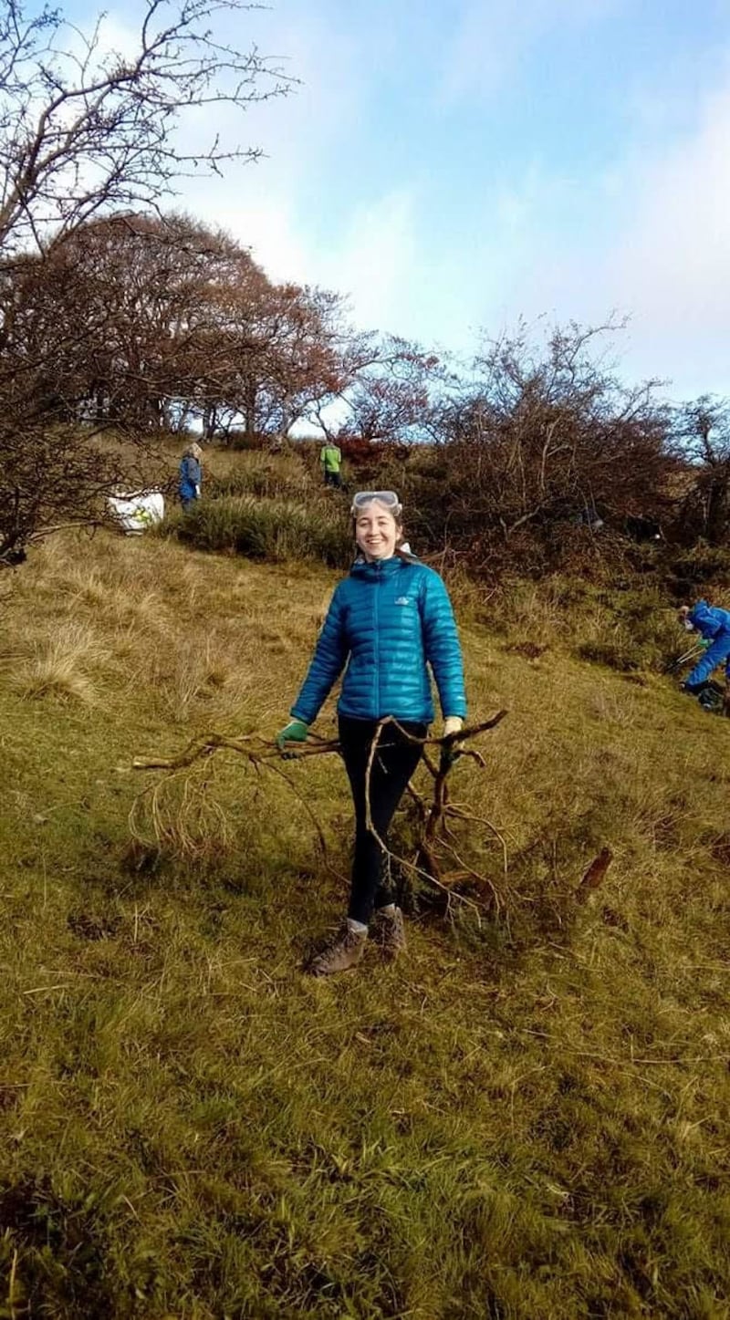 Laura Shiels took part in the trainee ranger scheme in 2019. Picture from Laura Shiels