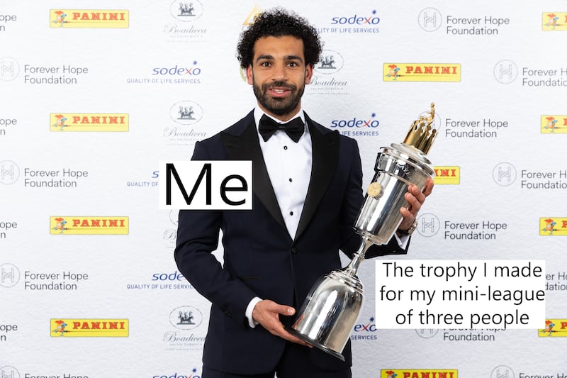 Salah with player of the year award