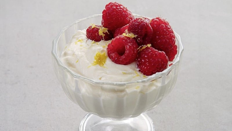 Raspberries and cream 