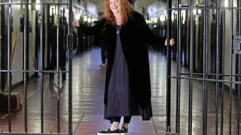 Galway singer and songwriter Mary Coughlan in Crumlin Road Gaol, Belfast, last week. Picture by Mal McCann 