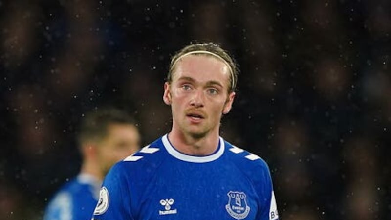 Tom Davies will leave Everton at the end of the month when his contract expires (Peter Byrne/PA)