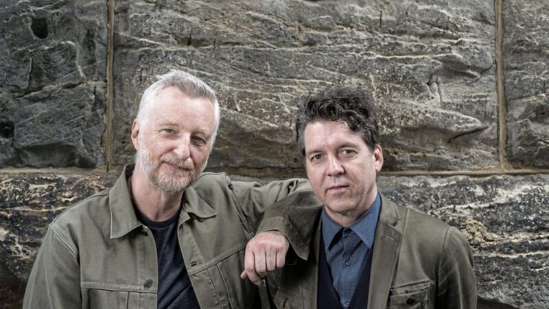 Billy Bragg and Joe Henry, who are taking their Shine A Light: Field Recordings From The Great American Railroad tour to Ireland next week 