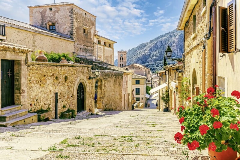 Mallorca is full of charming old towns and villages such as Pollenca, near Alcudia on the north coast of the island 
