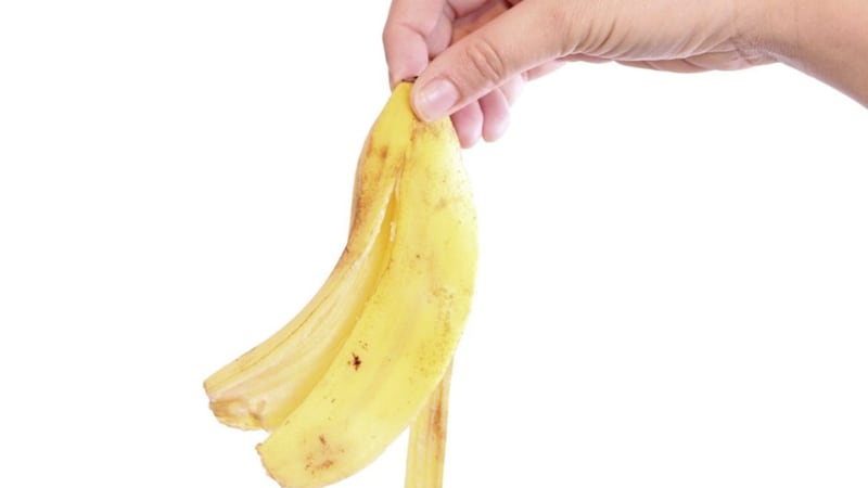 Banana peel is a source of salicylic acid, which helps your skin to shed its outer layer 