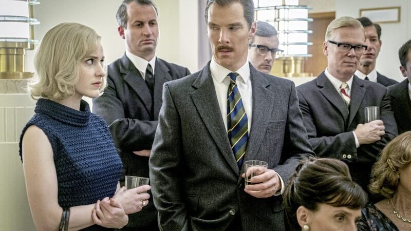 The Courier: Rachel Brosnahan as Emily Donovan and Benedict Cumberbatch as Greville Wynne 